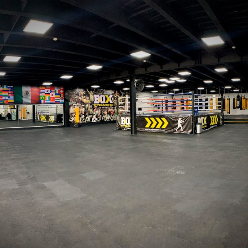 Instalaciones de la academia de box en cancún